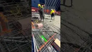 NYC construction 🚧 🦺🔥⚡️electricians runs ENT conduit&sleeves by the deck,pouring concrete today