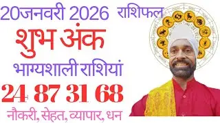 20 जनवरी 2026 का राशिफल और आपके शुभ अंक 