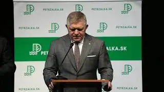 Tlačová konferencia predsedu vlády SR Roberta Fica po výjazdovom rokovaní vlády v Bratislave