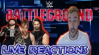 The Shield Triple Threat Live Reactions - Ambrose Retains! WWE Battleground 2016