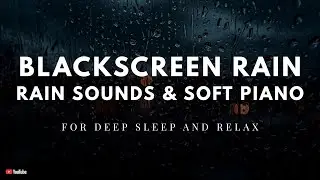 Midnight Piano Music Black Screen for Deep Sleep, Anxiety Relief & Relaxation