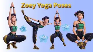 Zoey K-pop 5 Minute Yoga Poses | Music & Stretch