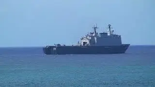 HNLMS Rotterdam (L800) &ndash; Dutch Navy Amphibious Ship seen in St. Maarten