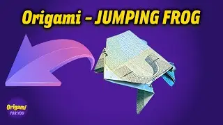 Fold a Jumping Frog 🐸 | Easy Money Origami