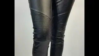 Faux Leather Pants Women
