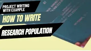 Research population with example #HowToWriteResearchPopulation