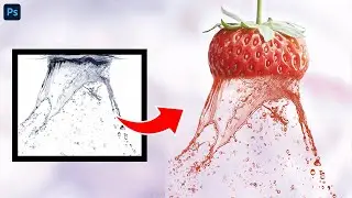 How to Create FRUIT WATER SPLASH Effect in Photoshop!