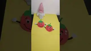 Paper Tomato 🍅🍅 #shorts  #shortsfeed #papercraft #viral