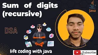 Sum of digits (recursive) #java #recursion