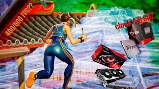 Clock 4.8 ghz Ryzen 5 5600 + RX 6500 XT 4GB Fortnite New Season Performance Mode