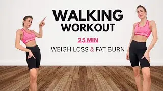 Walking Exercise For Weight Loss 🔥25 - Minutes Hit  Cardio Walk Workout 💦 30000 Steps Low - Impact 🔥