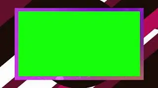 Abstract Motion Background Video With Animated Border & Green Screen Free To Use By 5 Min Edit