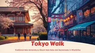 Tokyo Walk: Traditional Keio University & Vibrant Keio Naka-dori Backstreets in Mita/Shiba