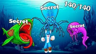CONSEGU&Iacute; TODOS LOS 35 ESPECIES DE MONSTRUOS MARINOS en FIND THE FISH 140 Roblox 😼
