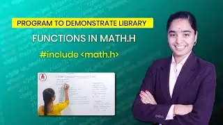 program to demonstrate library functions in math.h