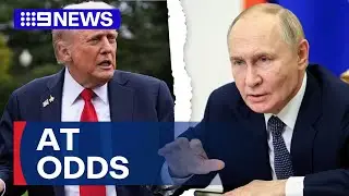 Vladimir Putin admits relations with the US are faltering | 9 News Australia