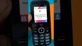 Itel 2166 Battery temperature too low the phone will soon power off #tech #technology #mobilerepair