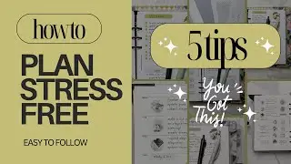 how to plan stress free | planning freebies | a5 planner