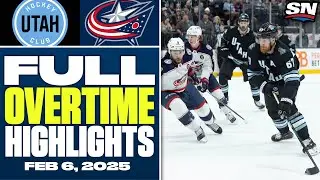 Utah Hockey Club at Columbus Blue Jackets | FULL Overtime Highlights - February 6, 2025