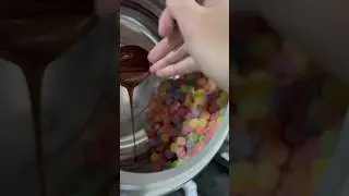 Chocolate Coating on Jelly #food #jelly #coating #chocolate