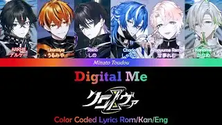 【FULL】 Digital Me - クロノヴァ (Chrono▷◀Reverse) Color Coded Lyrics Rom/Kan/Eng