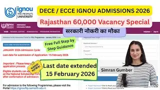 DECE Jan 2026 Admissions IGNOU Level Up Learning Simran Gumber