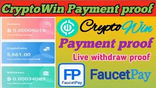 CryptoWin Payment proof // CryptoWin BITCOIN Satoshi Earn // live withdraw proof