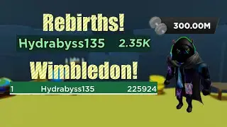 **NEW** OVER 300 MILLION STRENGTH AS WIMBLEDON CHAMPION! Strongman Simulator-Roblox