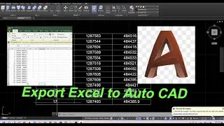 How to Export Table Excel to Auto CAD # របៀបយកតារាង Excel ដាក់ចូលក្នុង Auto CAD #