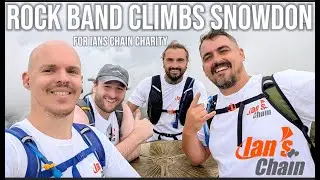 ROCK BAND CLIMBS SNOWDON FOR IAN'S CHAIN CHARITY