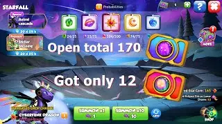 Open total 170 Starfall tickets in Cyberfunk starfall event | got 6 more Premium Starfall tickets