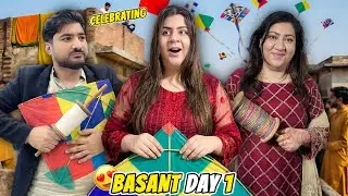 Basant Ka Pehla Din Manaya 😍 | Raza Haider Kay Sath Kite Urayee ❤️ | Basant In Androon Lahore 🥹