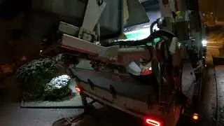 Snow Day Pick-Up: Garbage Truck in Action!