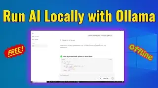 Как установить Ollama на Windows 11 локально (версия 2026)