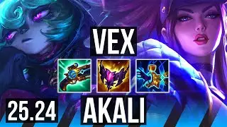 VEX vs AKALI (MID) | EUW Master | 25.24