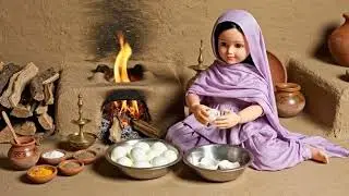 Traditional Village Life ASMR  Making Chocolate Cake & Maggi in a Clay Kitchen