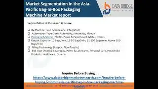 Asia Pacific Bag In Box Packaging Machine Market