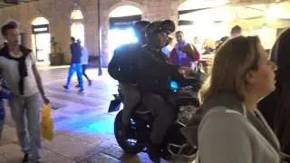 20161006 21:47 police motorcycle at Mammilla Jerusalem