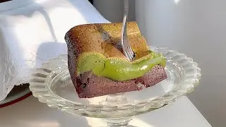 SUB 🌋 말차 폭발 !!! 두가지 식감 말차 초코 브라우니 Malcha Chocolate Brownie | mingtissier 밍티시에