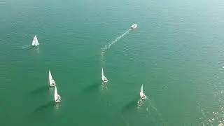 ABYC invite day 2, c1 start, and many fleets racing, light wind, extremely shifty, uncut 2