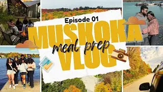 Muskoka Road Trip EP.1 | Meal Prep Before the Chaos 🚗 #vlog