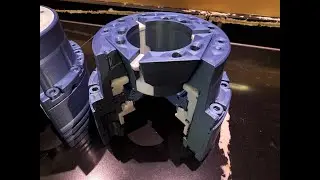 3D printen van een HAINBUCH TOPlus mini Axzug in ware grote en opengewerkt