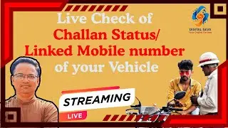 Live Check of Challan Status/Linked Mobile Number of your Vehicle