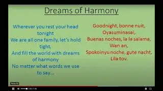 Dreams of Harmony accompaniment