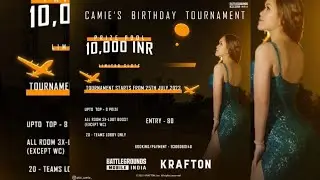 CAMIE BDAY INVITED TEAMS | SEMI FINAL | Erangel/Miramar/Vikendi | 27th July 2023 | BGMI 🔫🔫