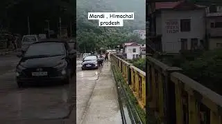 Bhiuli bridge, Mandi, Himachal Pradesh #shorts #monsoon #rainfall #subscribe