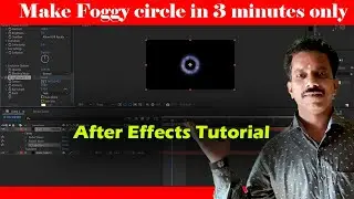 Foggy magical circle effect in after effect / Adobe After Effects Tutorial / Easy
