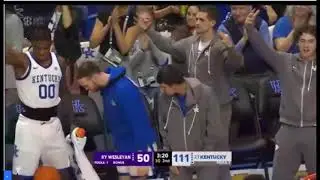 Trent Noah's first game with the Kentucky Wildcats