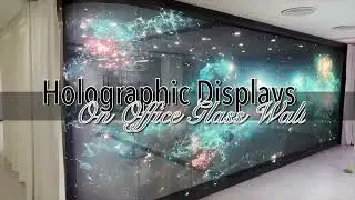 Transform Your Office Glass Wall with Holofilm Screen Technology!