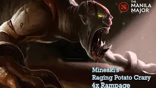 Crazy 4x Rampage - Mineski's Lifestealer Raging Potato (Manila Major 2016)